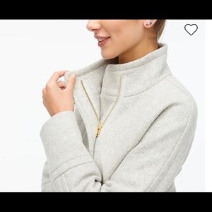 JCrew City Coat in light grey